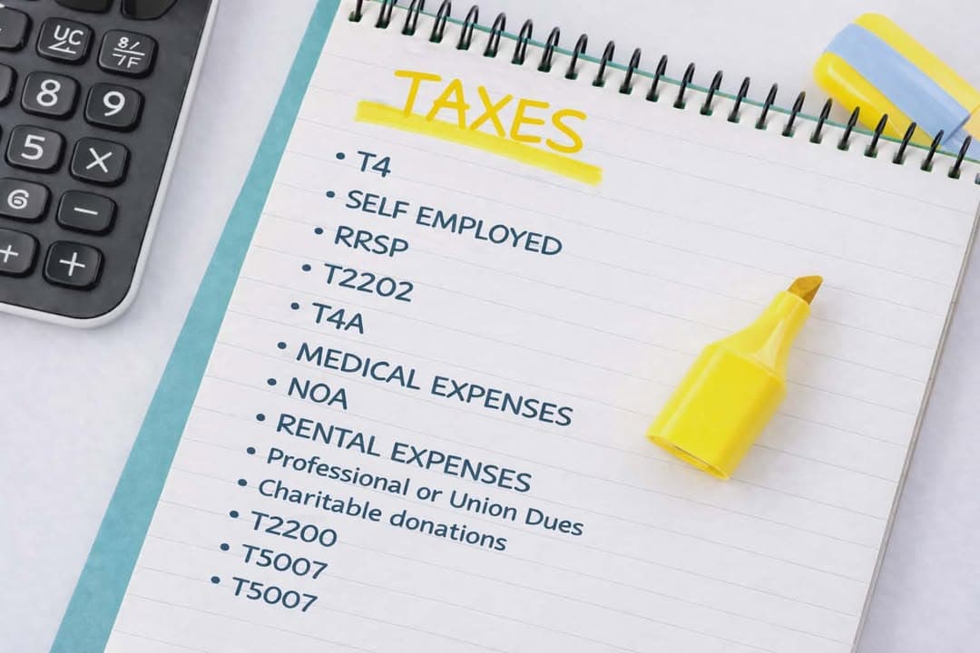 Tax preparation support