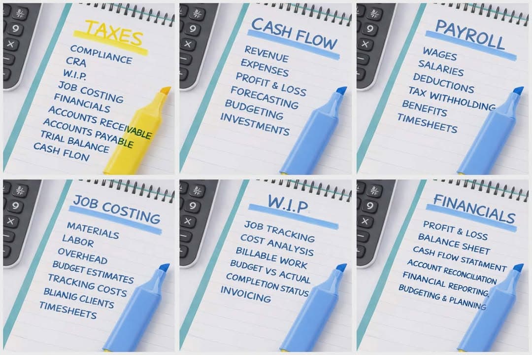 Bookkeeping, cash flow, payroll, and financial services